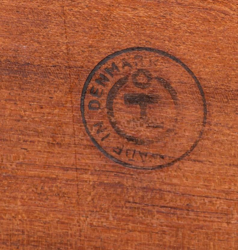 Danish extendable and reversible table, cards or dining, rosewood and felt 1960. For Sale 7