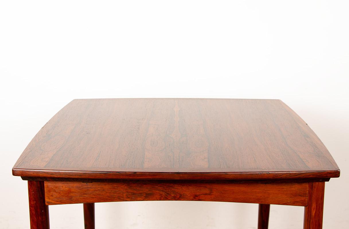 Superb Scandinavian gaming table. With its reversible top and two Italian-style extensions, it can also be used as a dining table. Very elegant design, a functional and clever piece of furniture of excellent craftsmanship.

Designer: Carlo