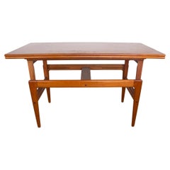 Retro Danish extendable and transformable table, high and low, teak, Kai Kristiansen.