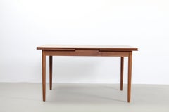 Danish Extendable Design Dining Table in Teak with 2 Extensions by Møller, 1960s