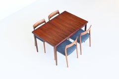 Danish Extendable Dining Table in Rosewood Denmark 1960