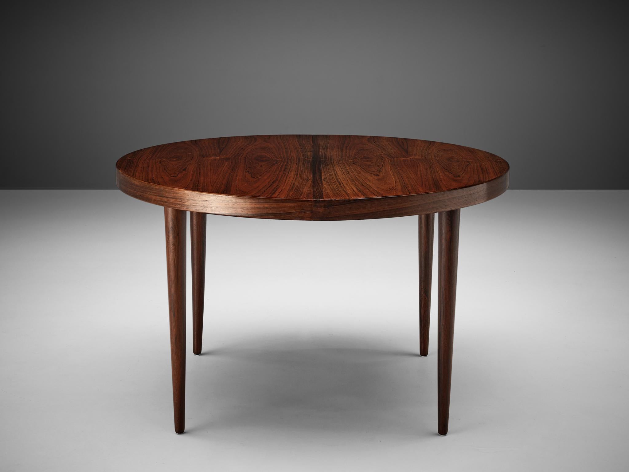 Mid-20th Century Danish Extendable Dining Table in Rosewood