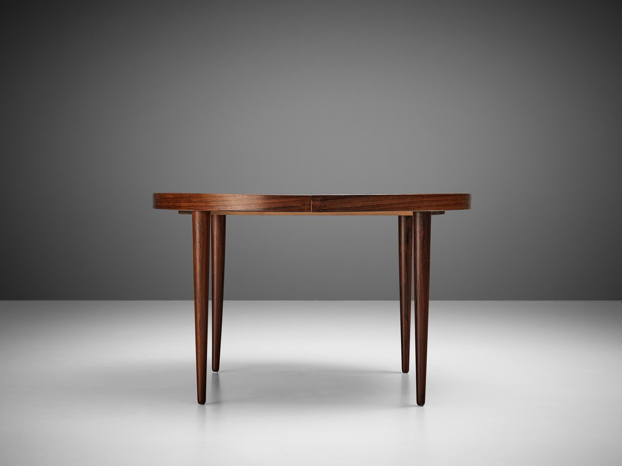 Danish Extendable Dining Table in Rosewood 2