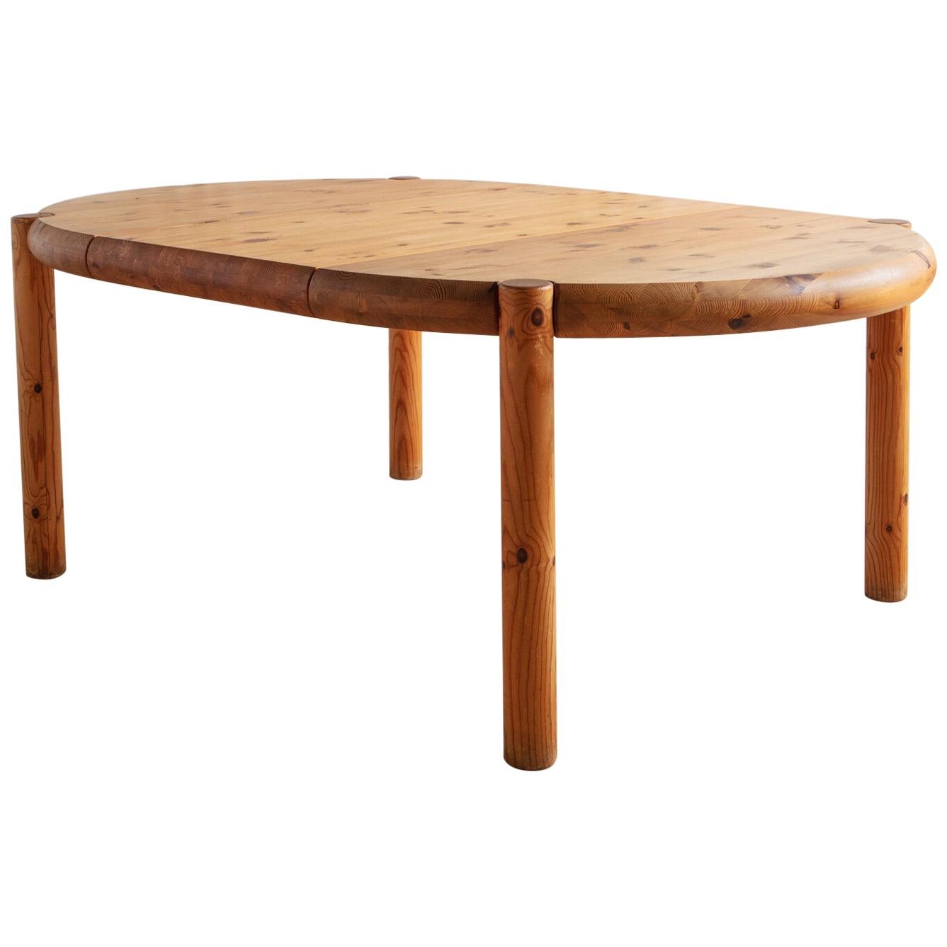 Danish Extendable Pine Dining Table by Rainer Daumiller
