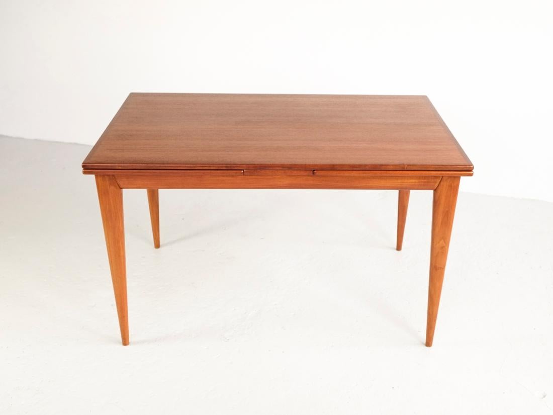 Mid-Century Modern Danish Extendable Table in Teak with 2 Extensions by Møller, 1960s