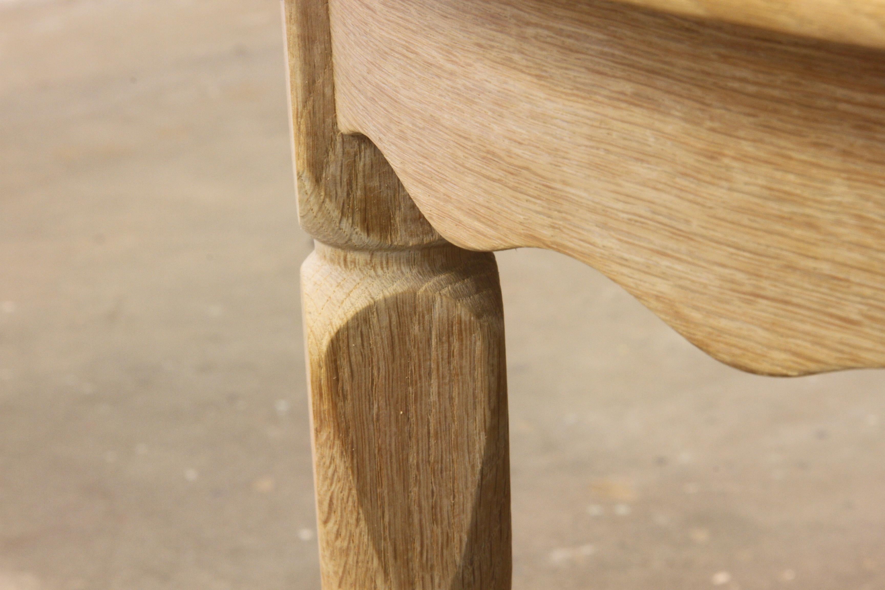 Danish Extending Dining Table in Light Raw Oak by Henning Kjærnulf 6