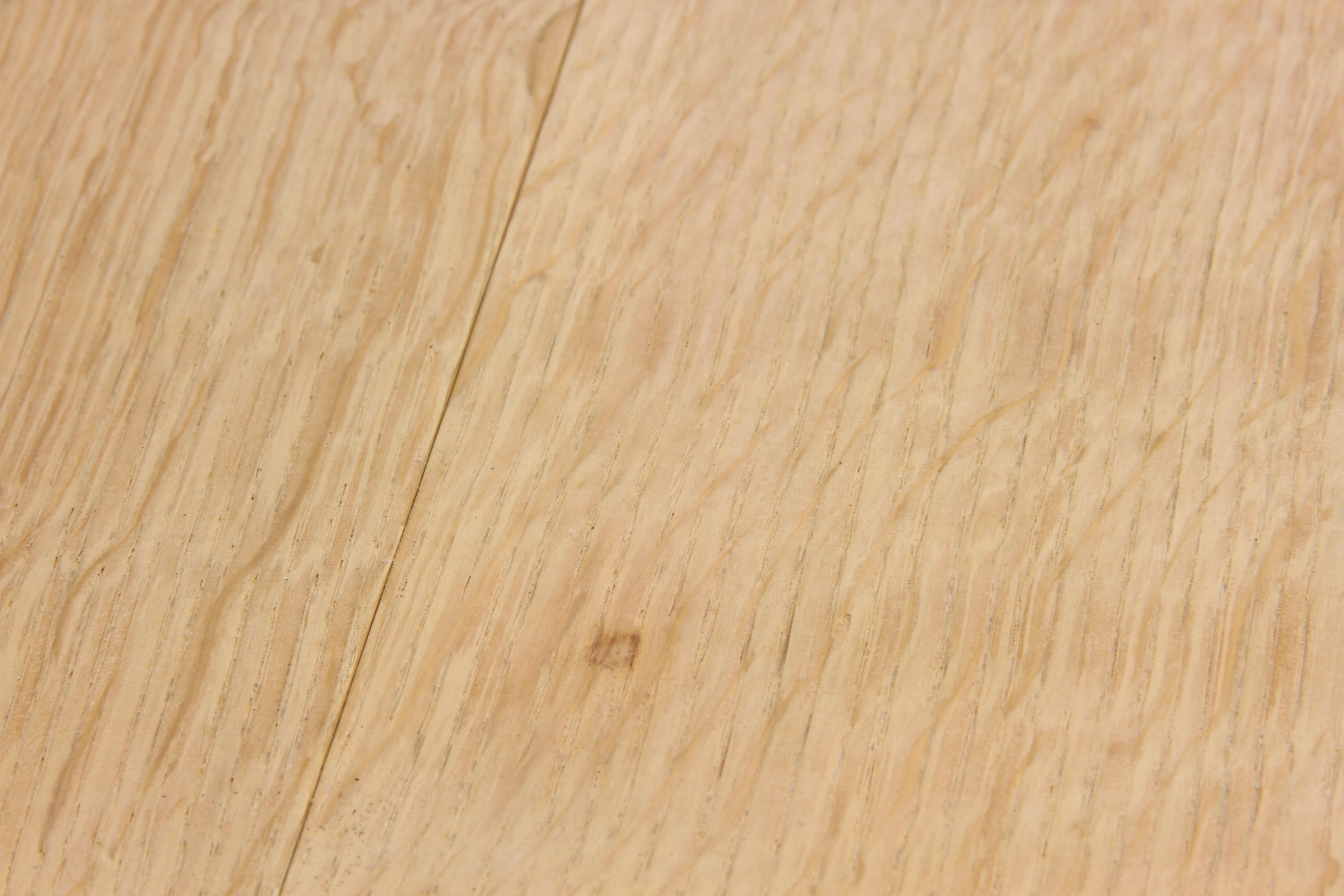Danish Extending Dining Table in Light Raw Oak by Henning Kjærnulf 11