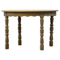 Danish Extending Dining Table in Light Raw Oak by Henning Kjærnulf