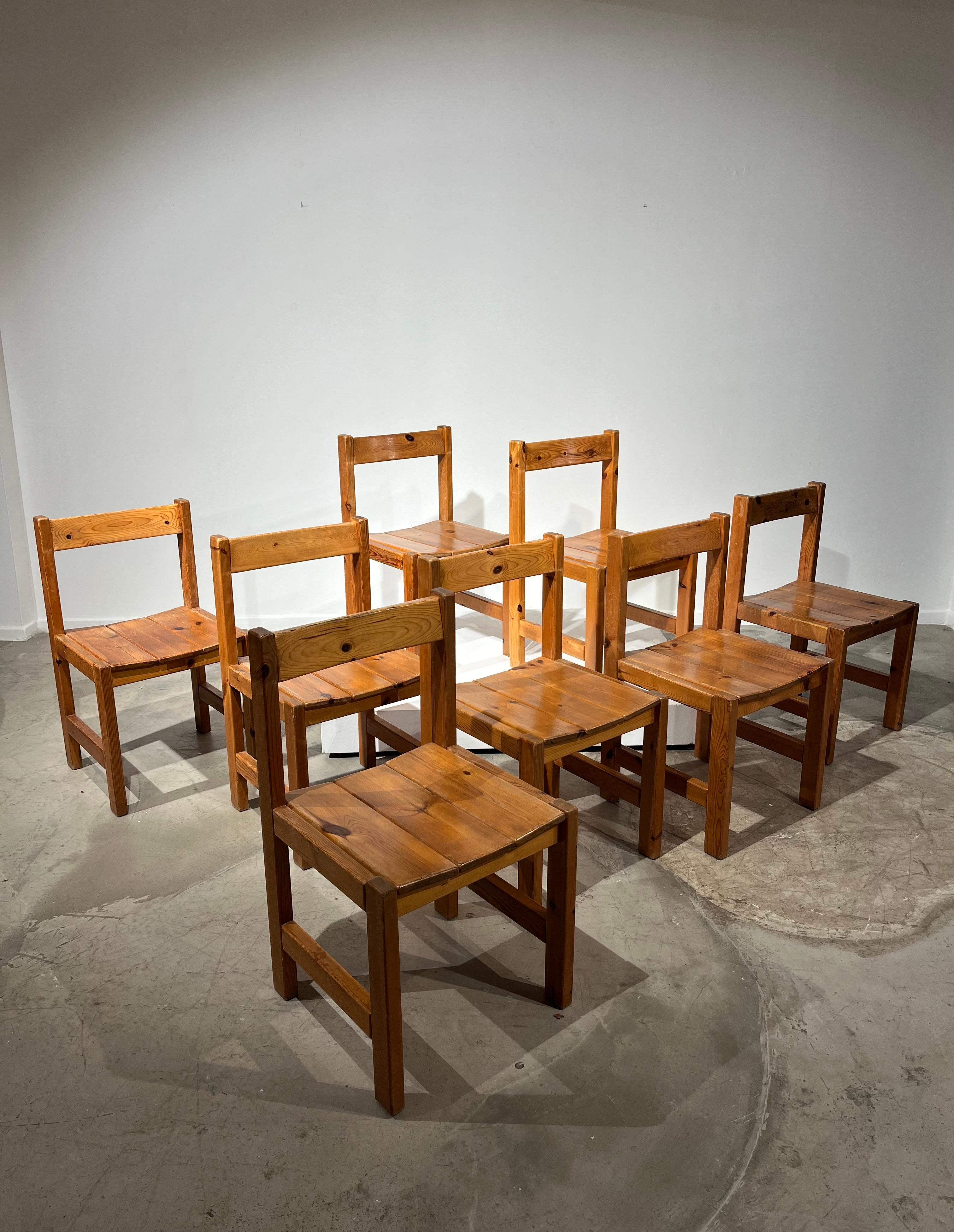 Pine Danish extending dining table set by Rainer Daumiller