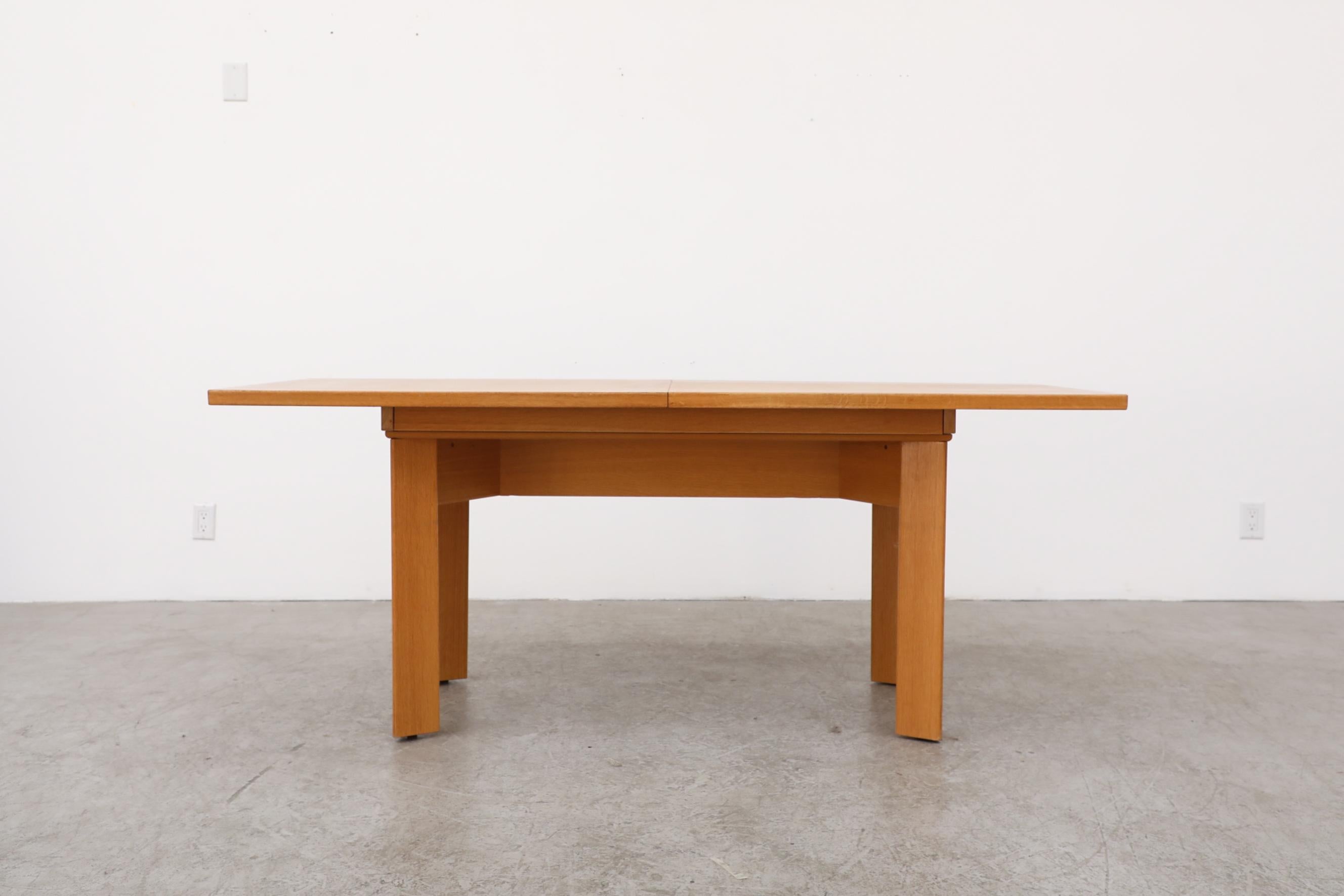 Mid-Century Danish Oak Extension Desk or Dining Table by Skovby Møbelfabrik For Sale 10