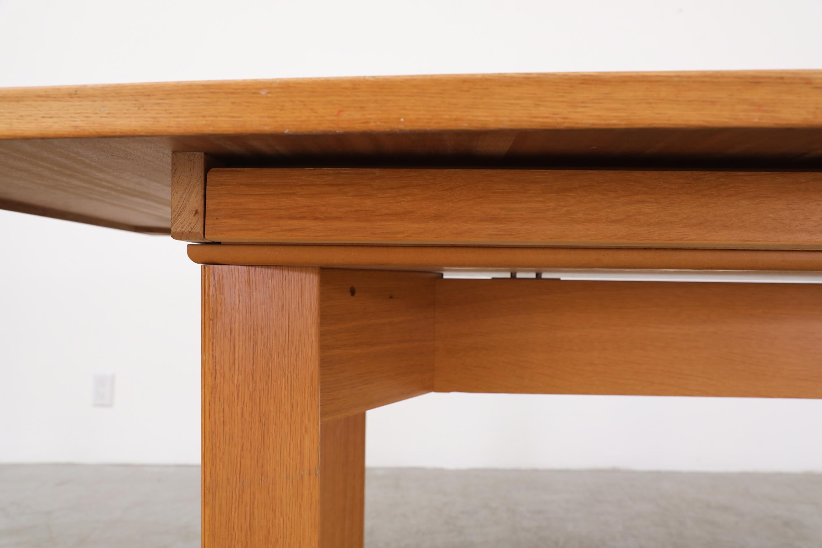 Mid-Century Danish Oak Extension Desk or Dining Table by Skovby Møbelfabrik For Sale 13