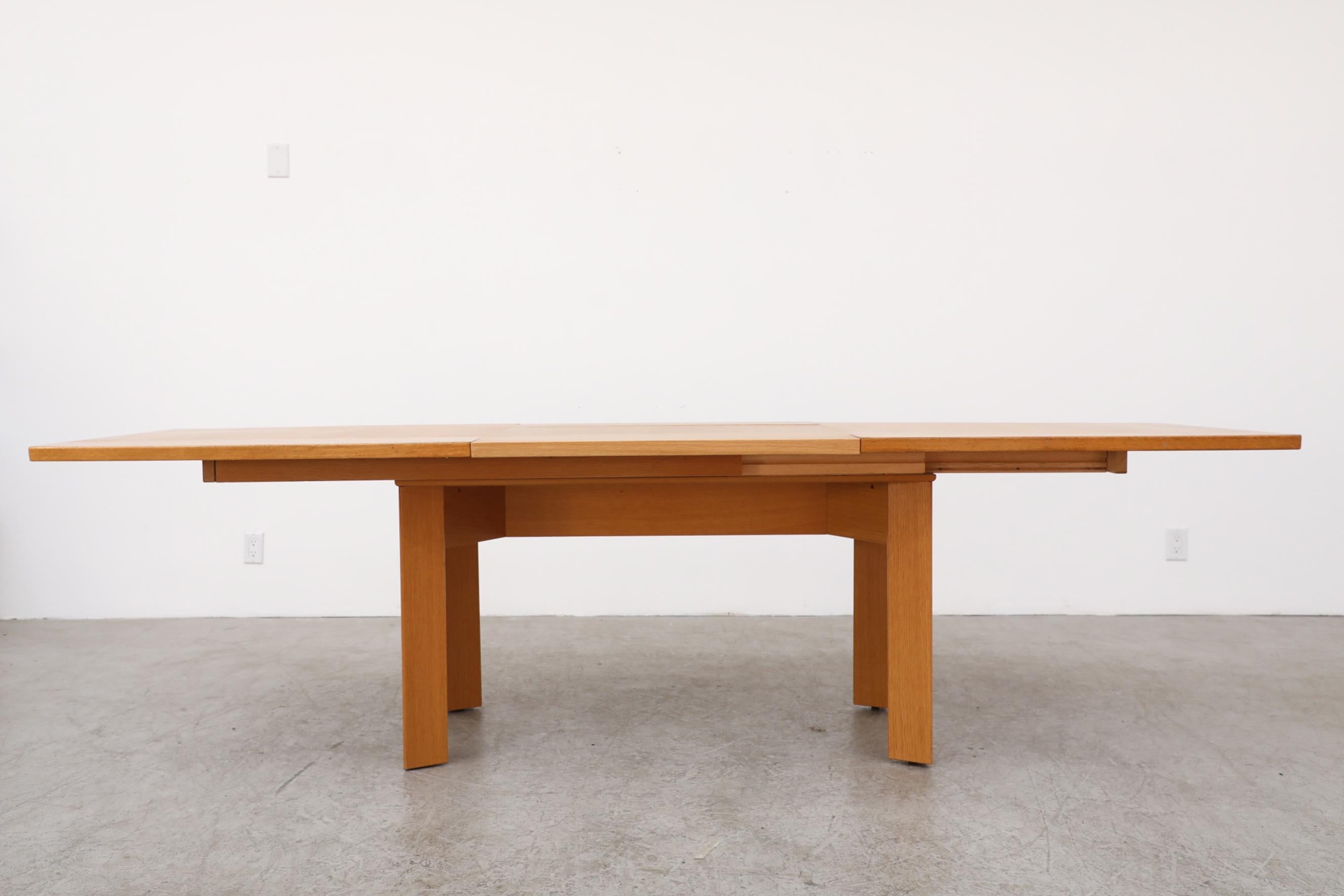 Mid-Century Modern Mid-Century Danish Oak Extension Desk or Dining Table by Skovby Møbelfabrik For Sale