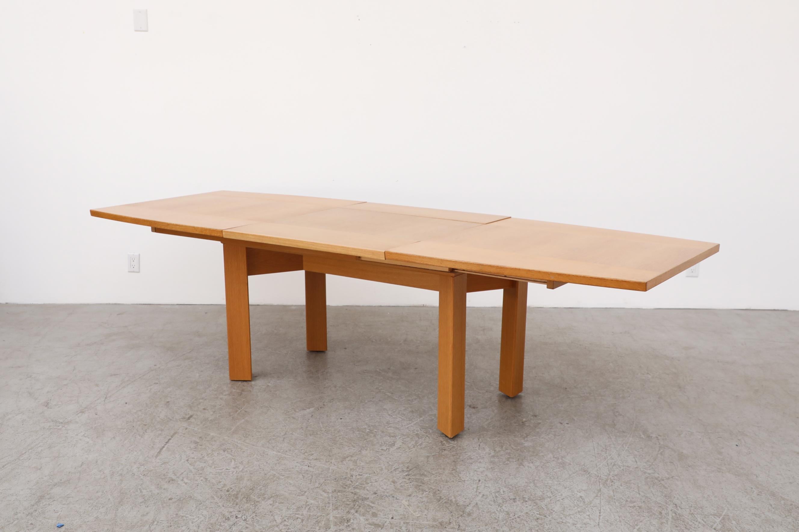 Mid-Century Danish Oak Extension Desk or Dining Table by Skovby Møbelfabrik For Sale 1