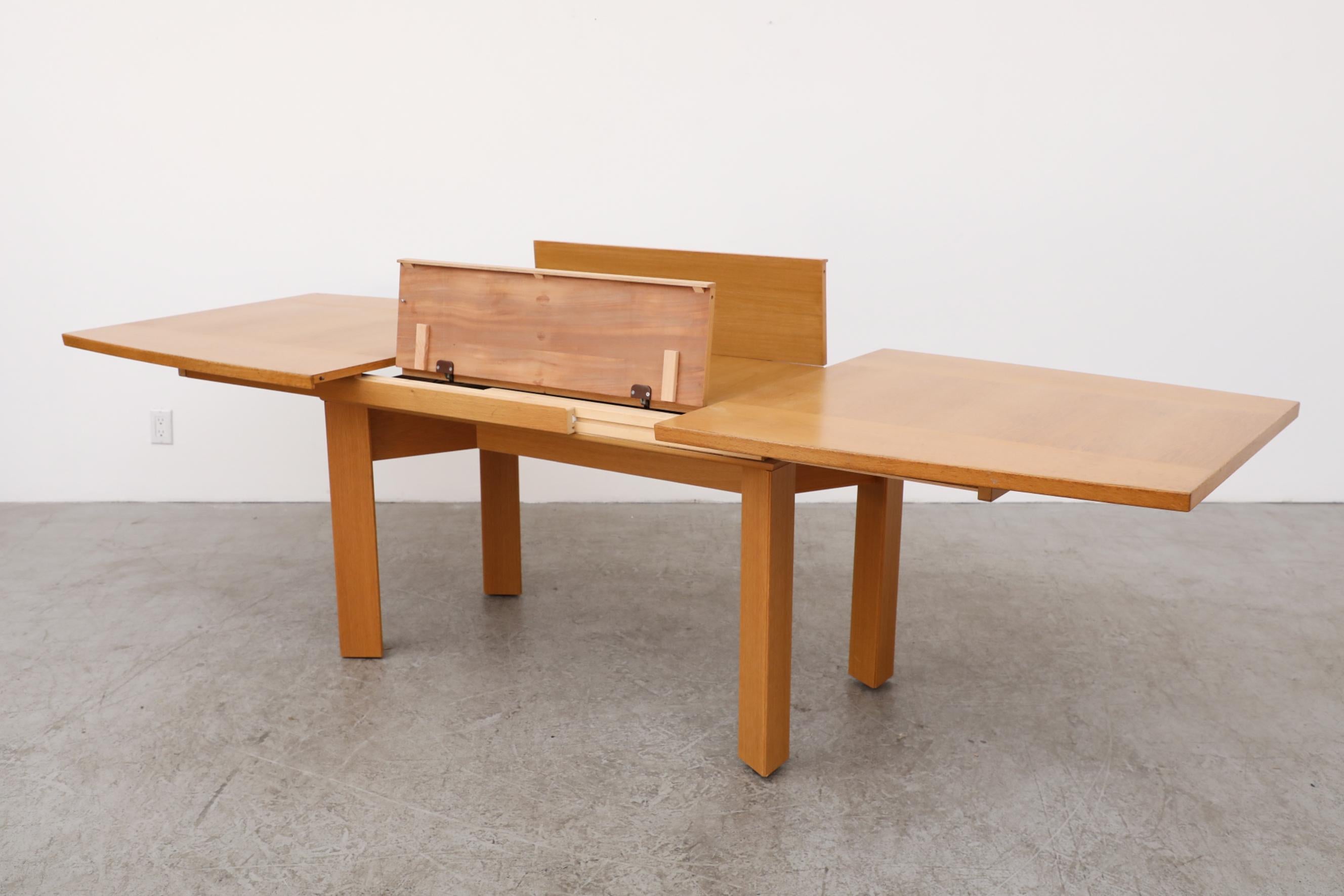Mid-Century Danish Oak Extension Desk or Dining Table by Skovby Møbelfabrik For Sale 3