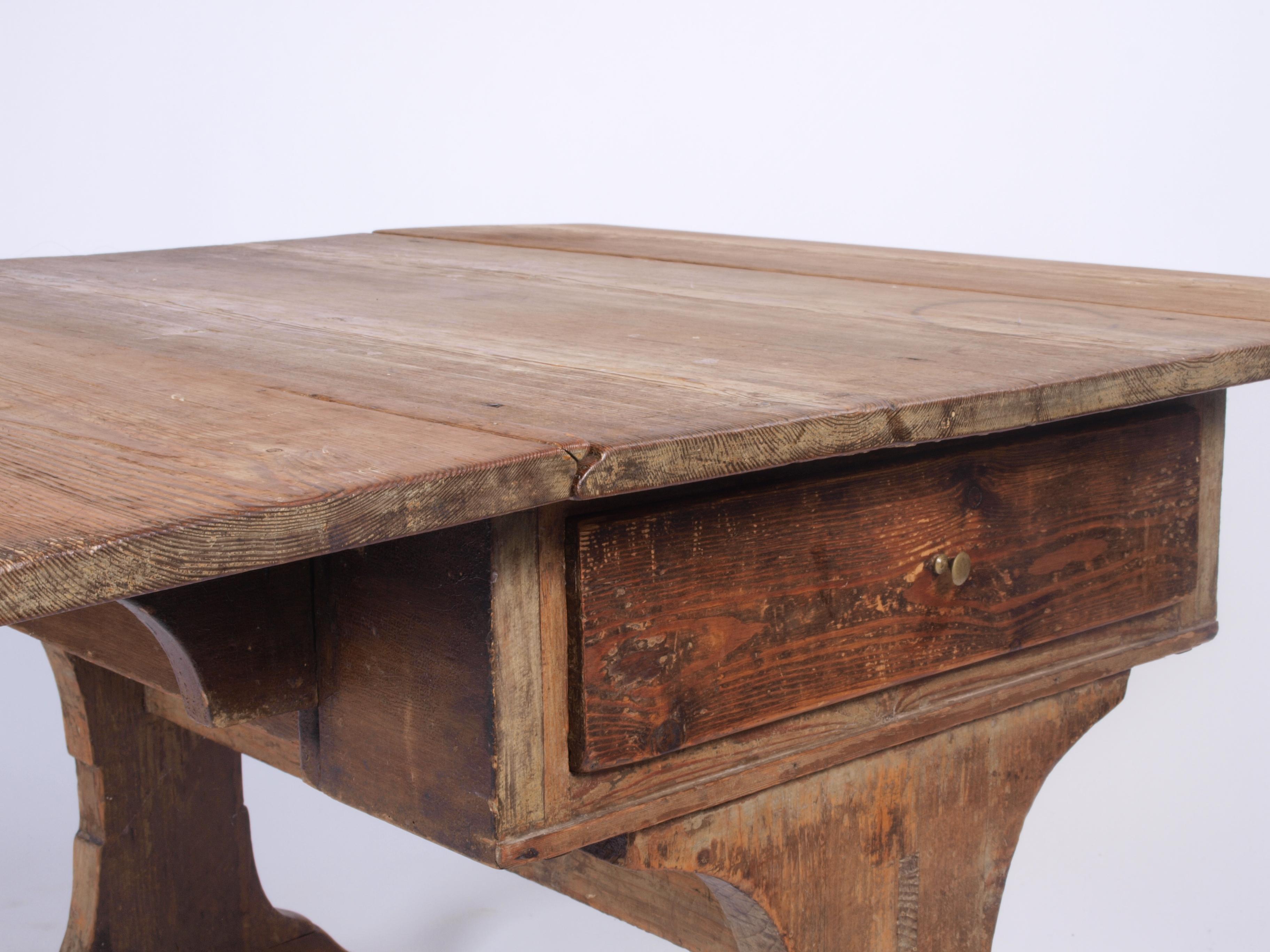 Danish Farmhouse Table, 1800s For Sale 5