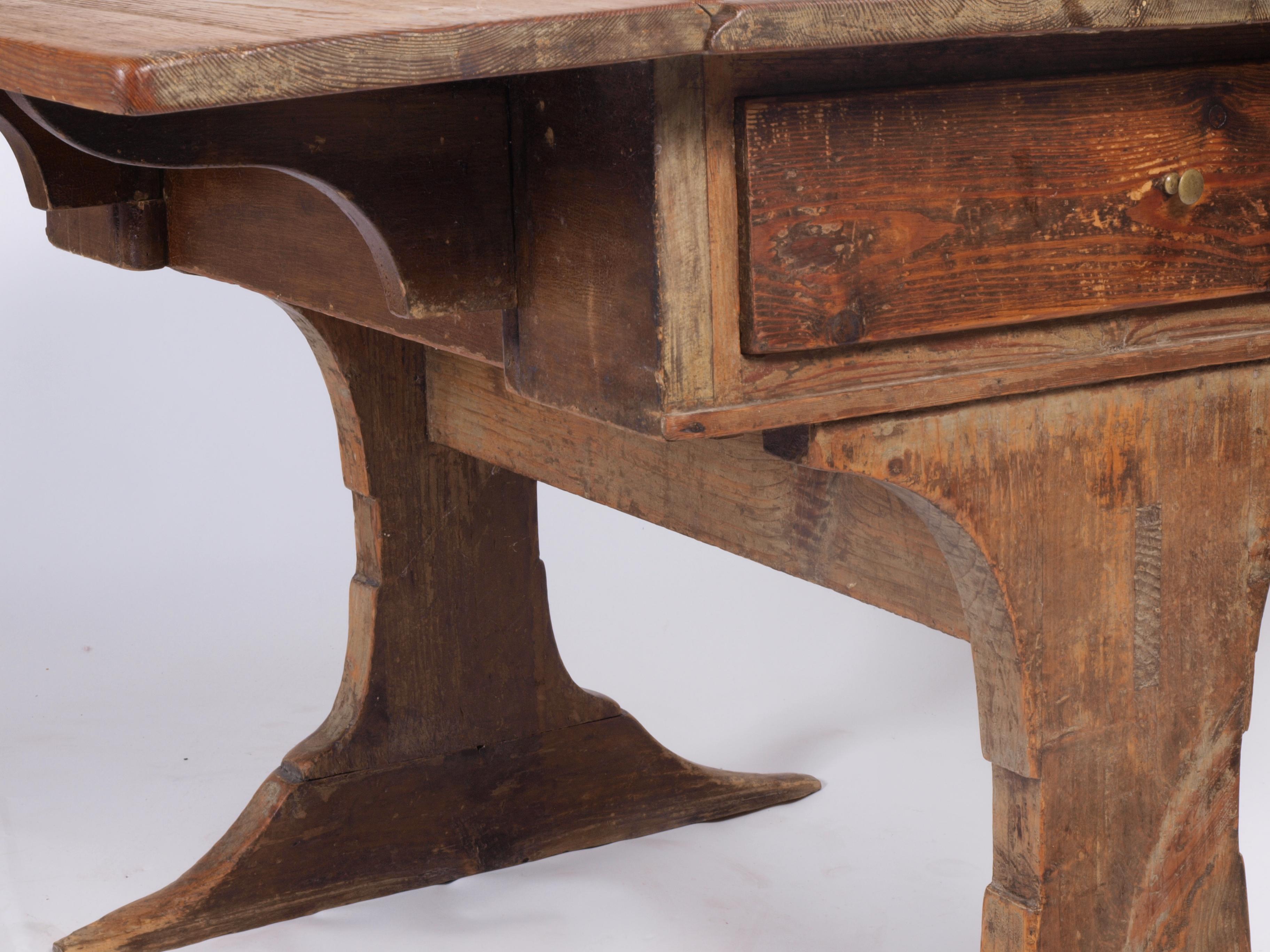 Danish Farmhouse Table, 1800s For Sale 7