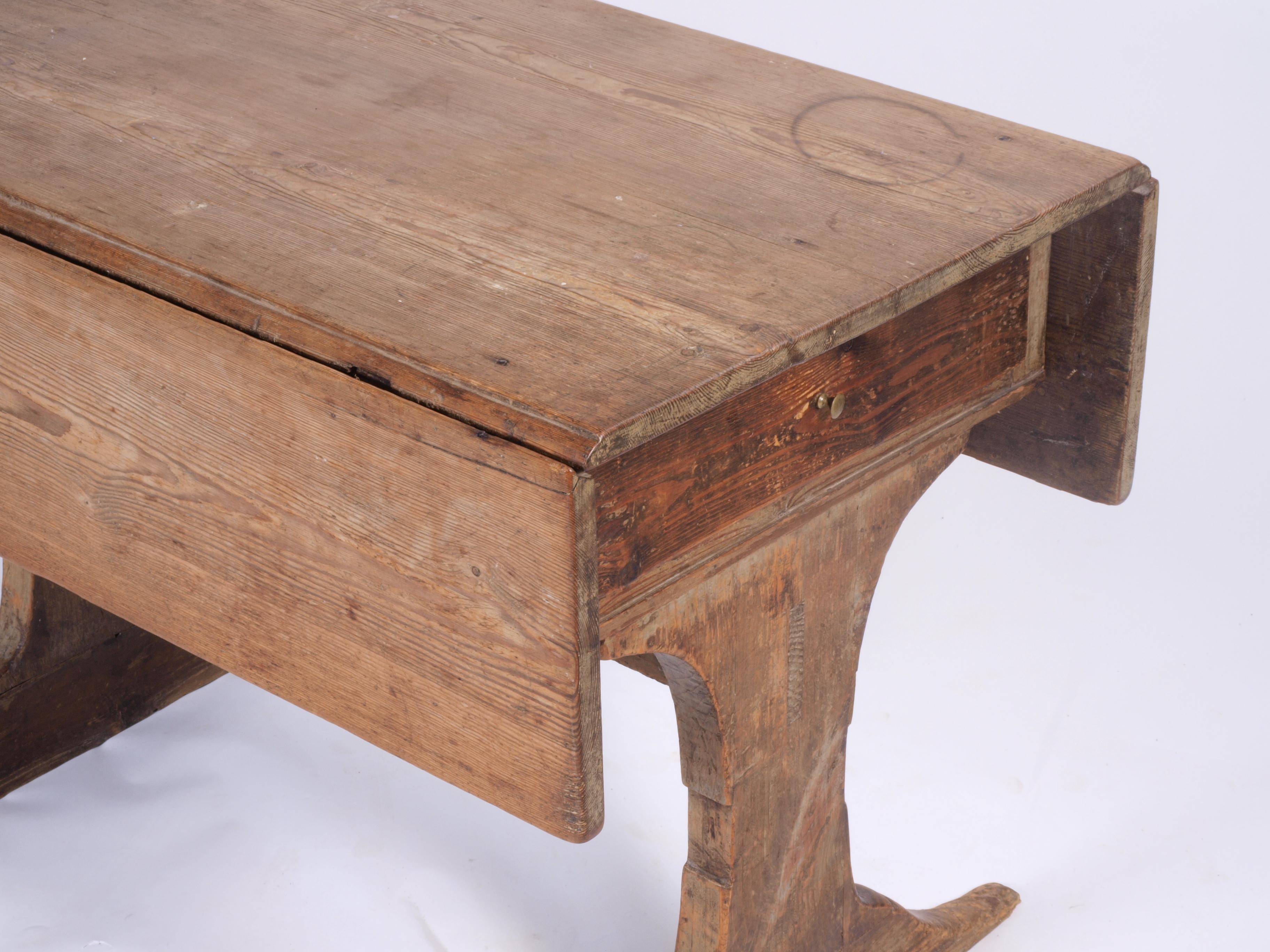 Danish Farmhouse Table, 1800s For Sale 1