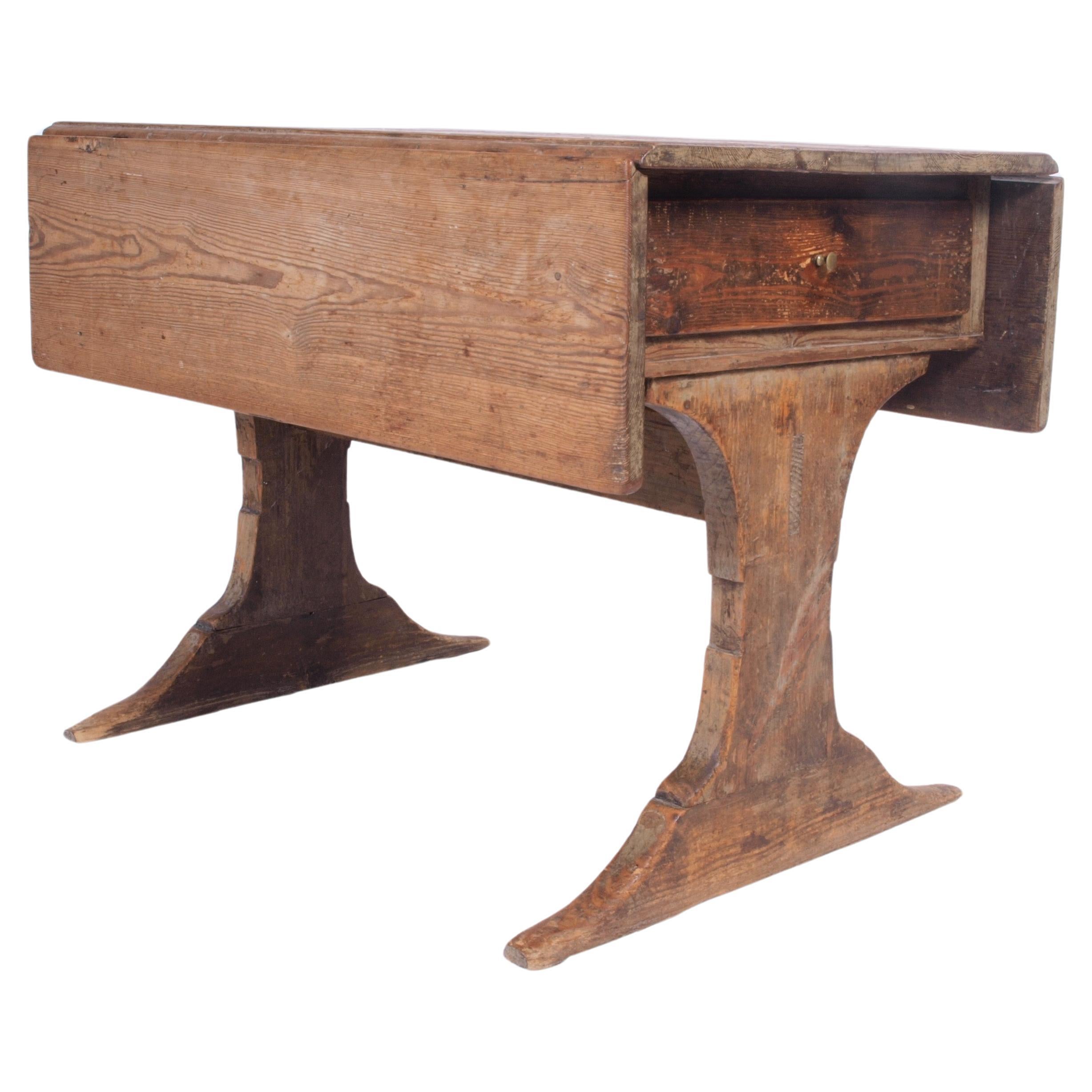 Danish Farmhouse Table, 1800s For Sale