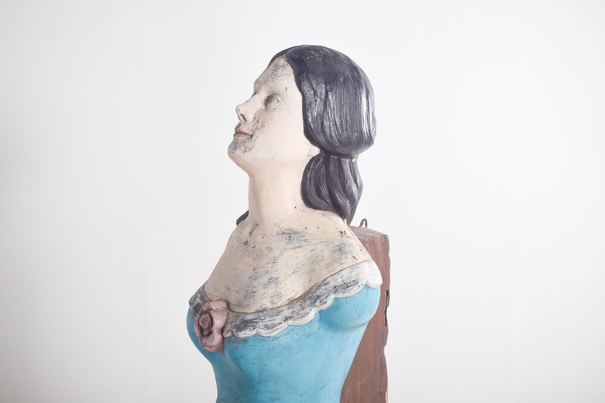 Figura femminile danese, scultura in fibra di vetro da una nave In condizioni buone in vendita a Lisboa, Lisboa