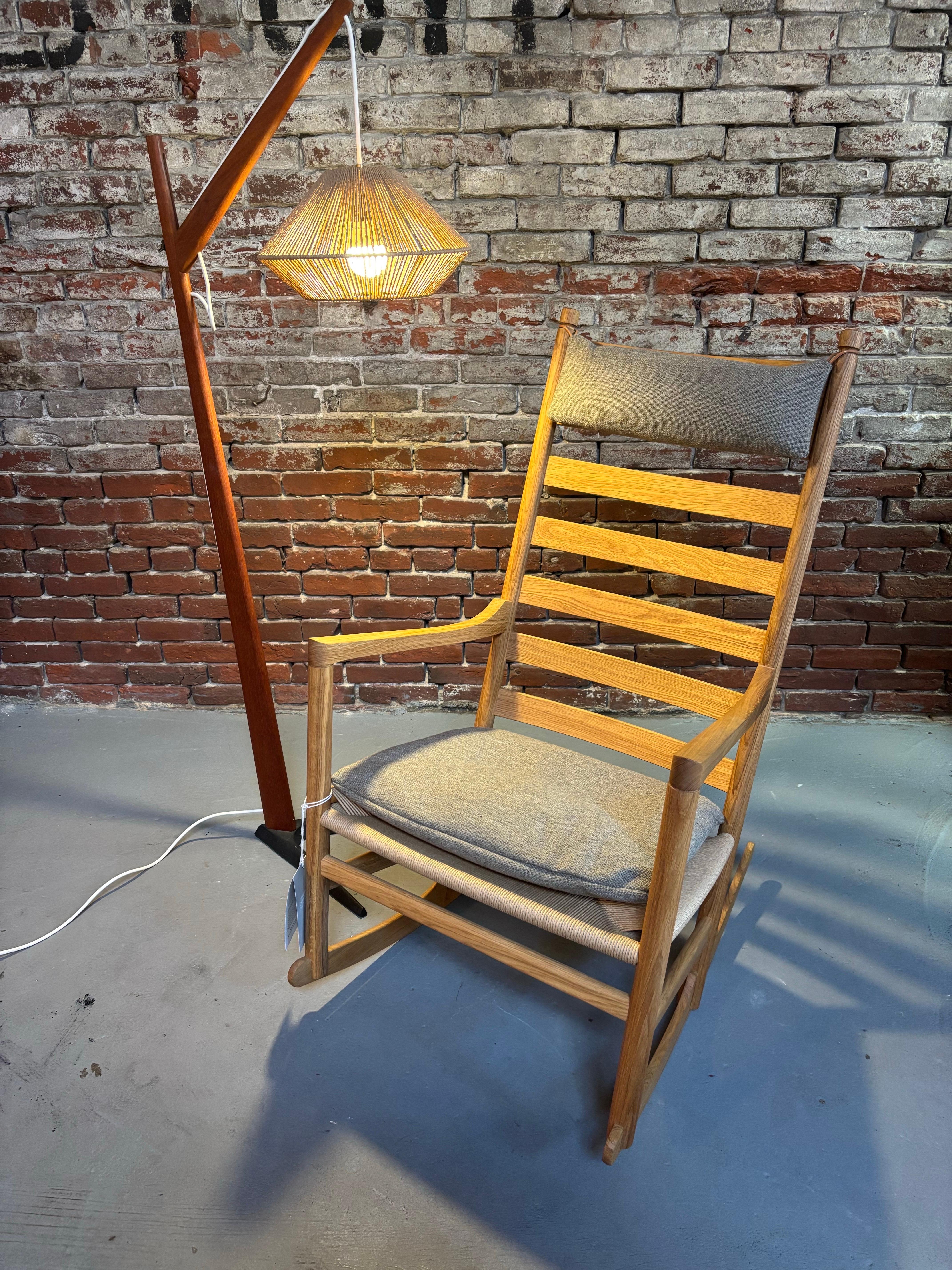 Aage Holm Sorensen Inspired Fishing Pole Lamp.  Adjustable shade can be raised from 43