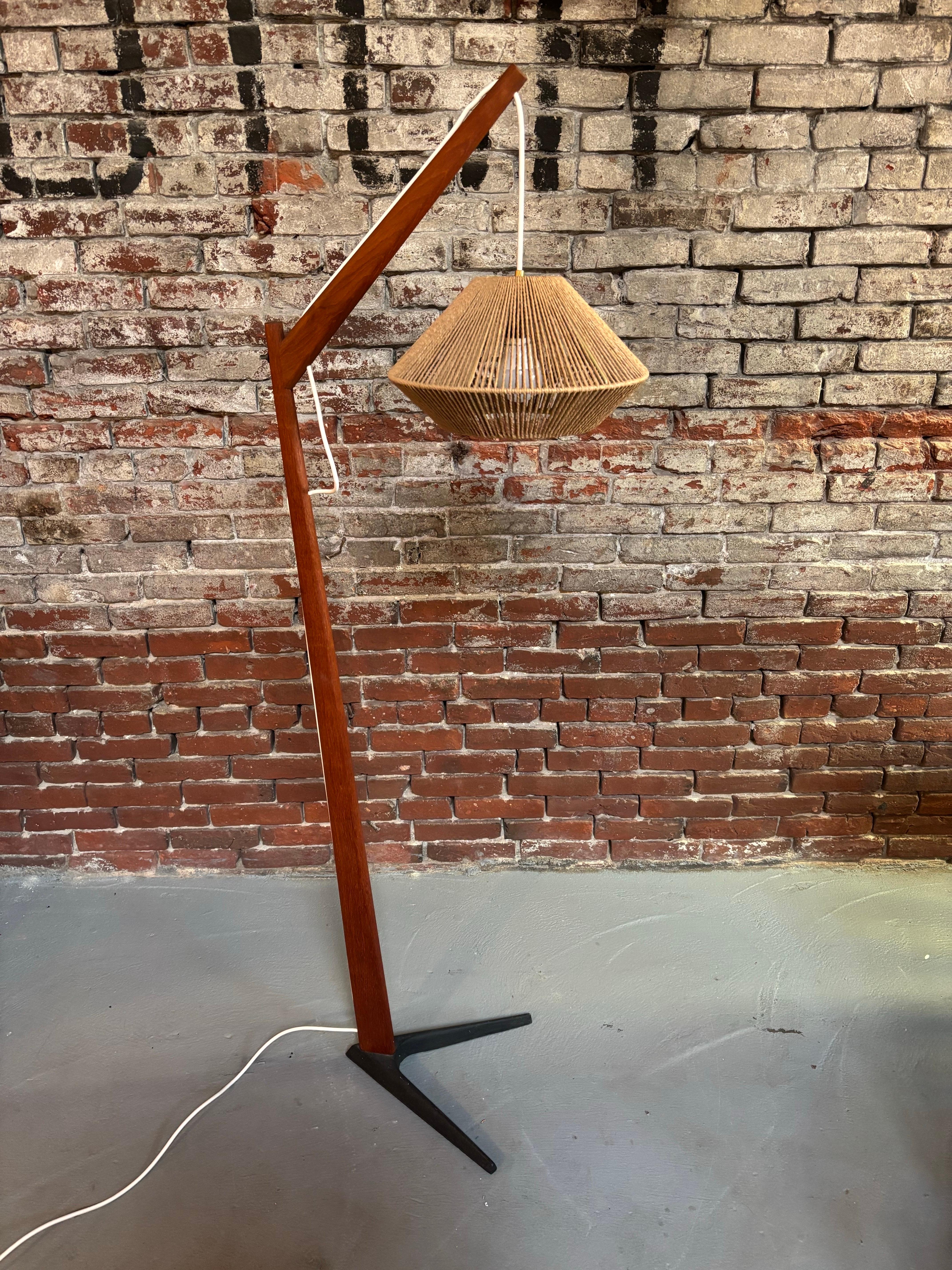 Scandinavian Modern Danish Fishing Pole Lamp in the Style of Aage Holm Sorensen