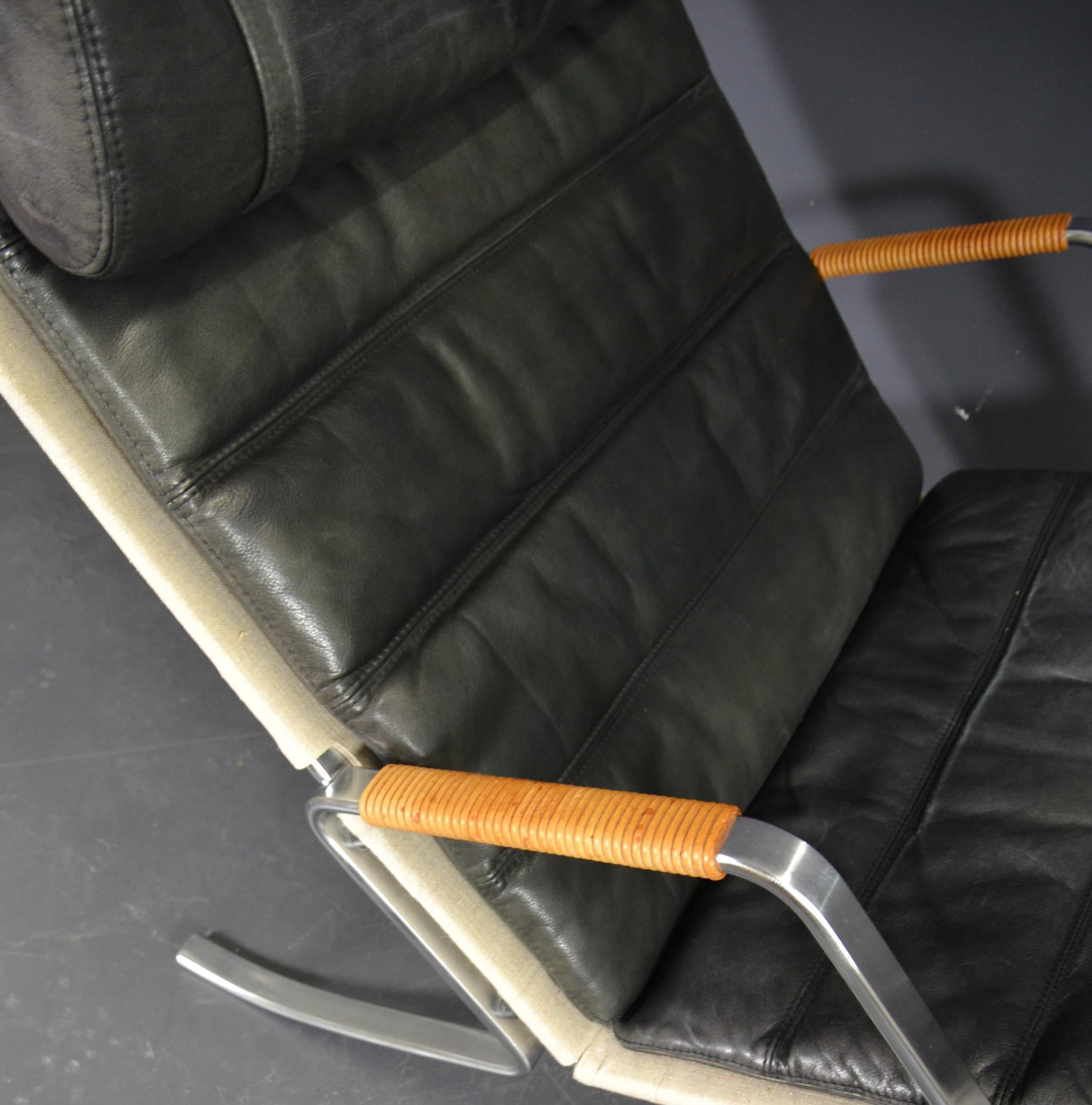 20th Century Danish FK 87 Grasshopper Chaise Lounge Fabricius & Kastholm, Lange Production