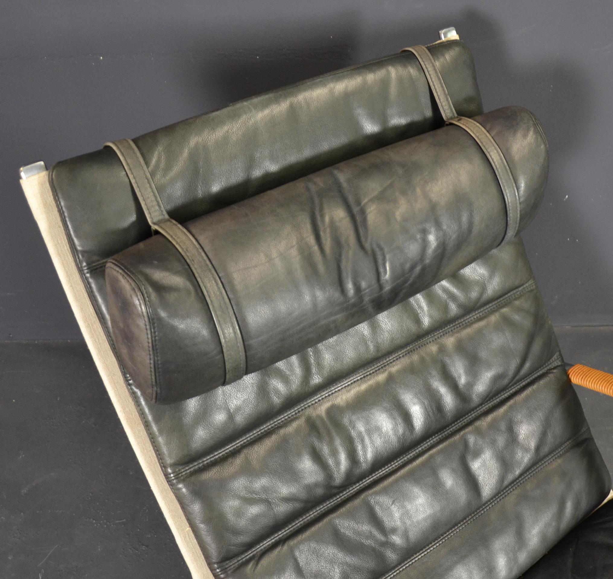 Danish FK 87 Grasshopper Chaise Lounge Fabricius & Kastholm, Lange Production 2