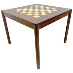 Danish Flip Top Chess Table in Rosewood