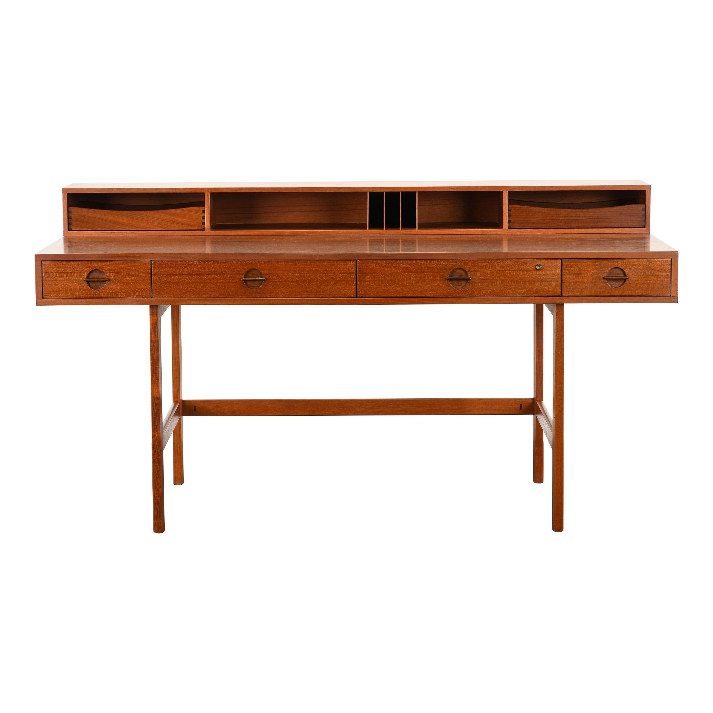 Danish FlipTop Desk by Jens Quistgaard for Peter Lovig Nielsen in Teak