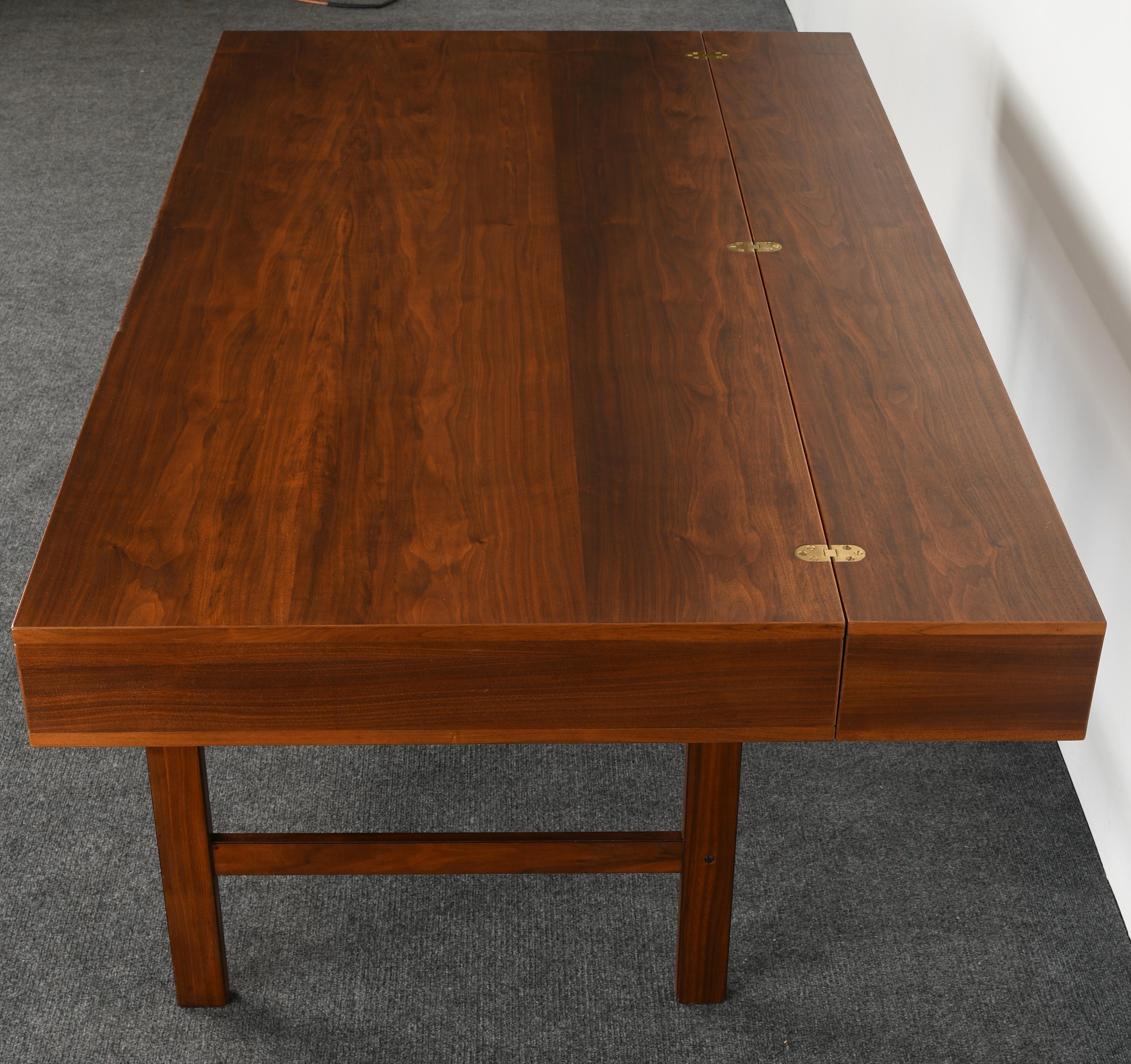 Danish Flip-Top Desk by Jens Quistgaard for Peter Lovig Nielsen in Walnut, 1969 1