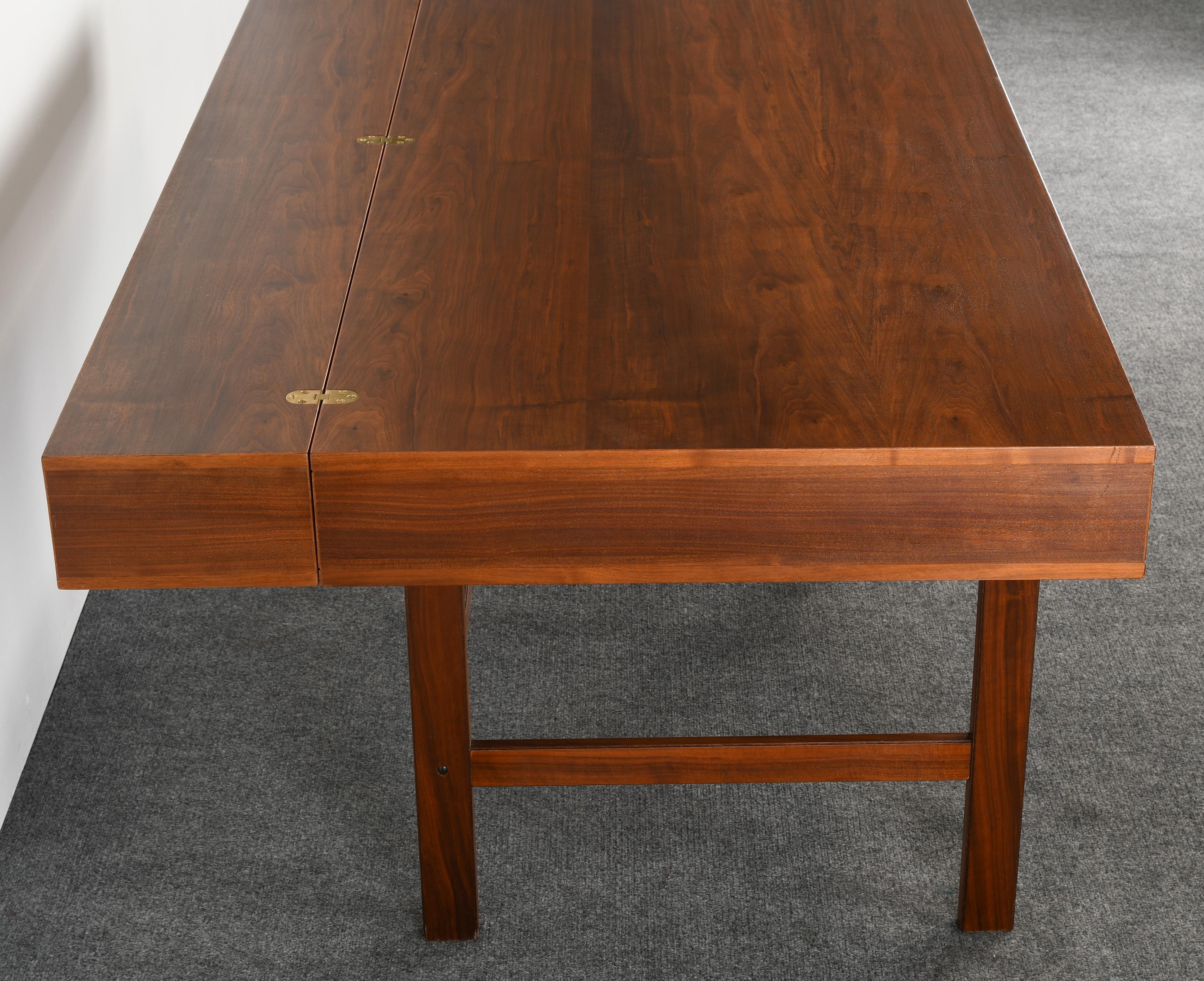 Danish Flip-Top Desk by Jens Quistgaard for Peter Lovig Nielsen in Walnut, 1969 4