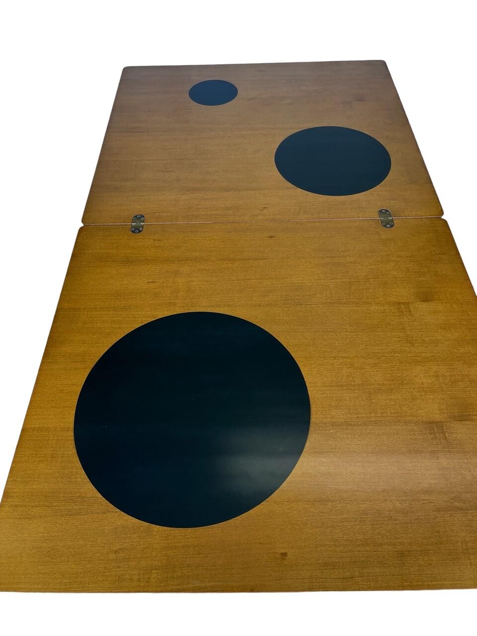 Dänischer Flip-Top-Spieltisch im Grete Jalk-Stil im Angebot 1