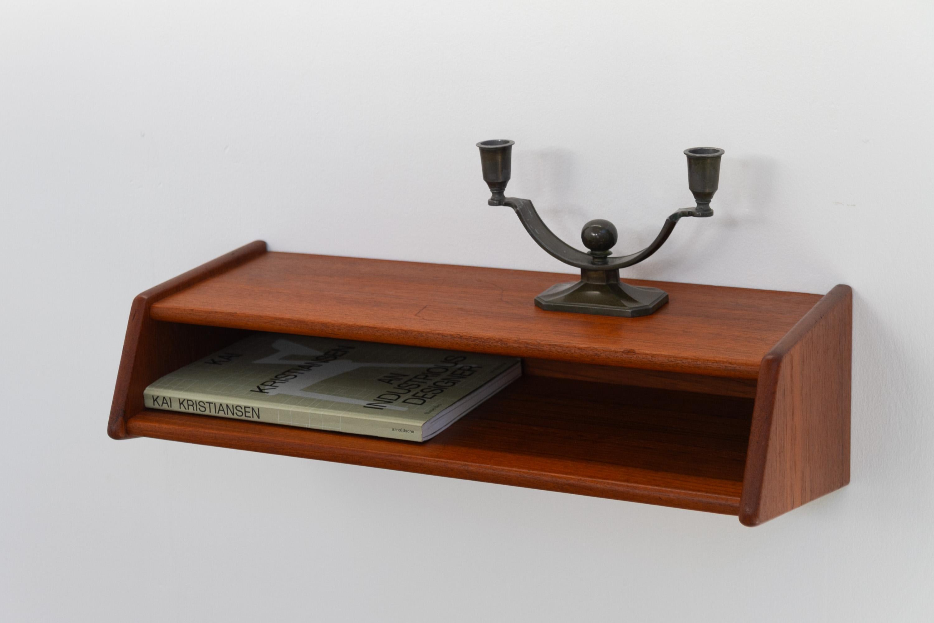 Scaffale galleggiante danese in teak di Kai Kristiansen per Aksel Kjersgaard, 1960. in vendita 8