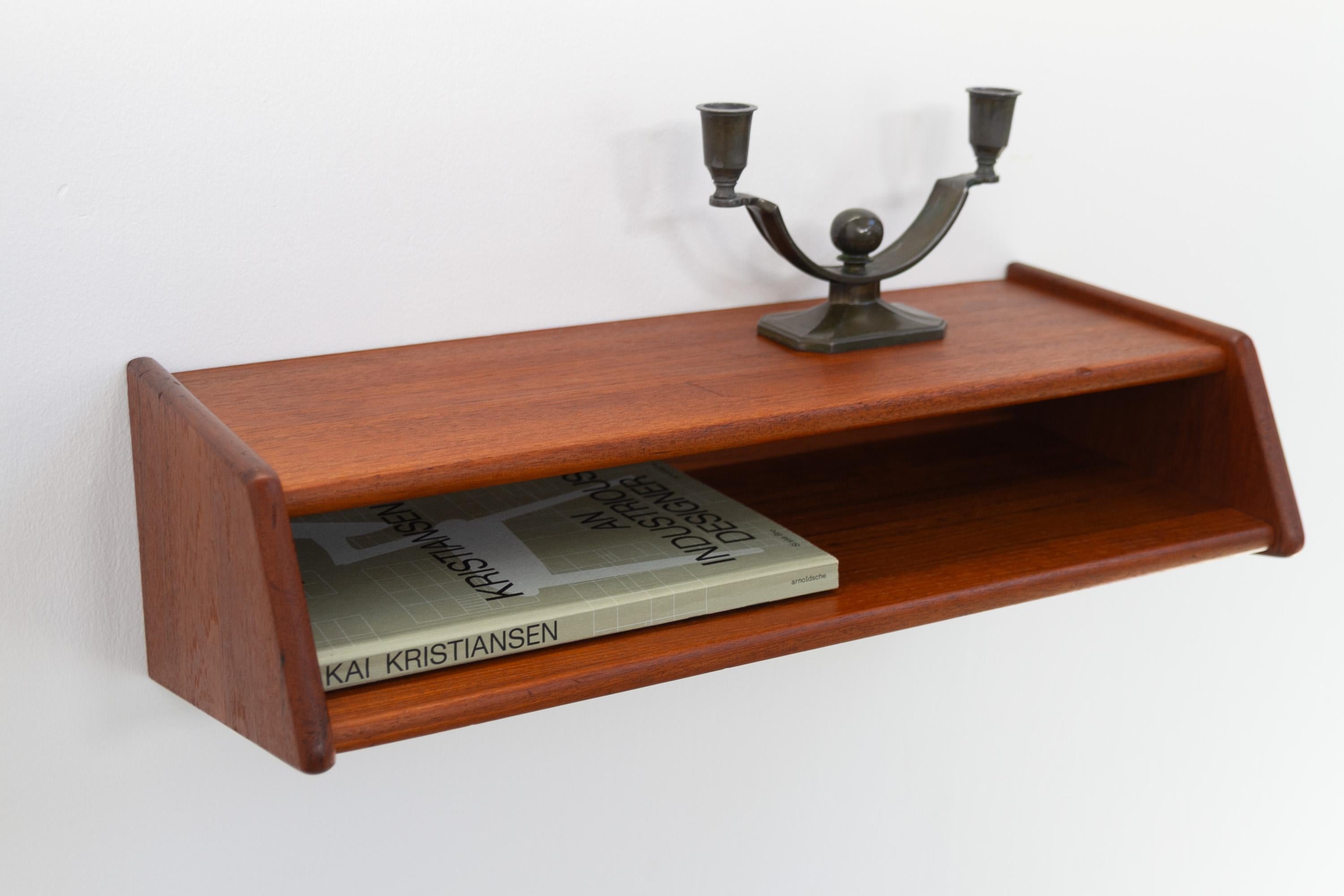 Scaffale galleggiante danese in teak di Kai Kristiansen per Aksel Kjersgaard, 1960. in vendita 10