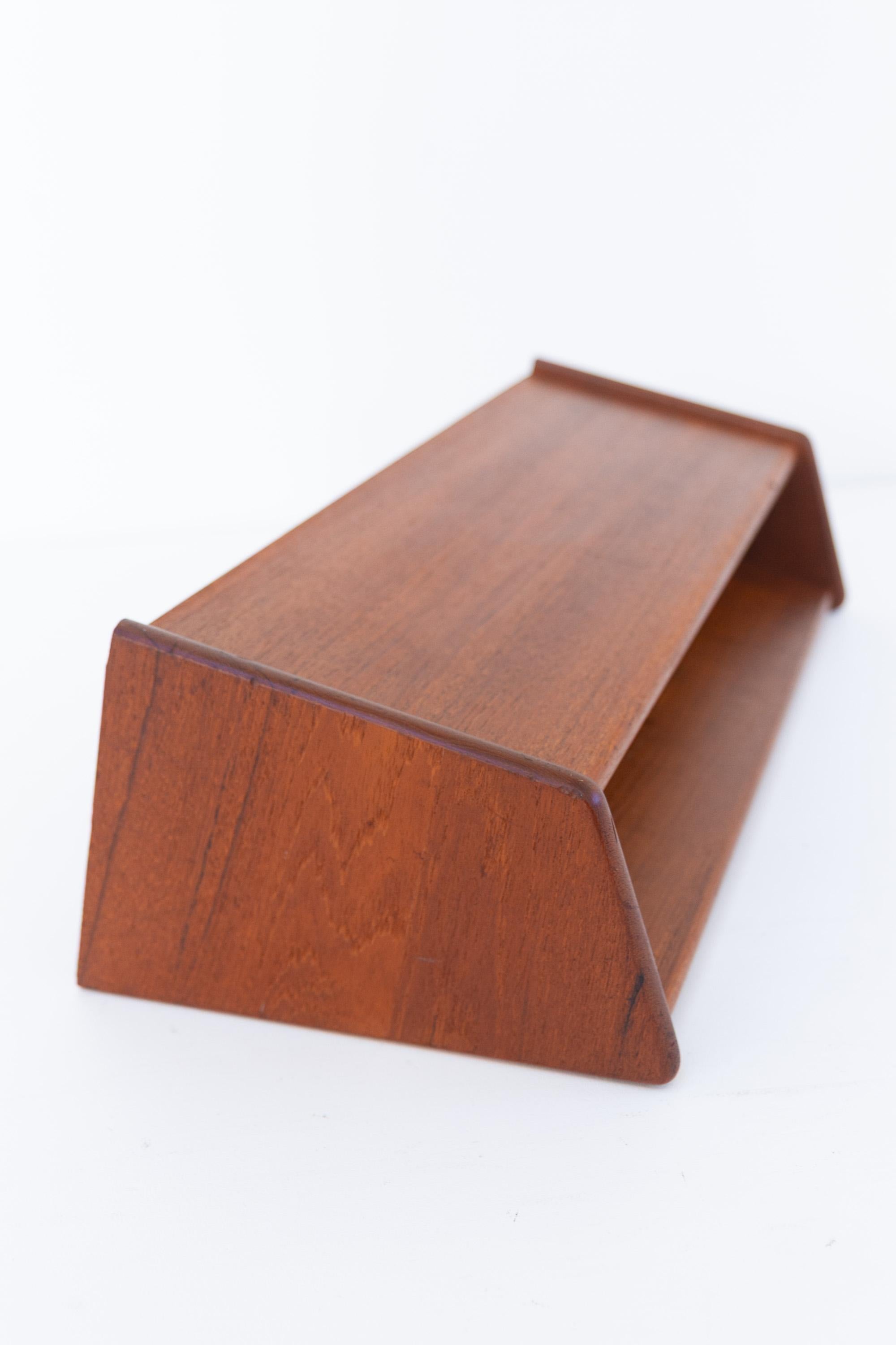 Danese Scaffale galleggiante danese in teak di Kai Kristiansen per Aksel Kjersgaard, 1960. in vendita