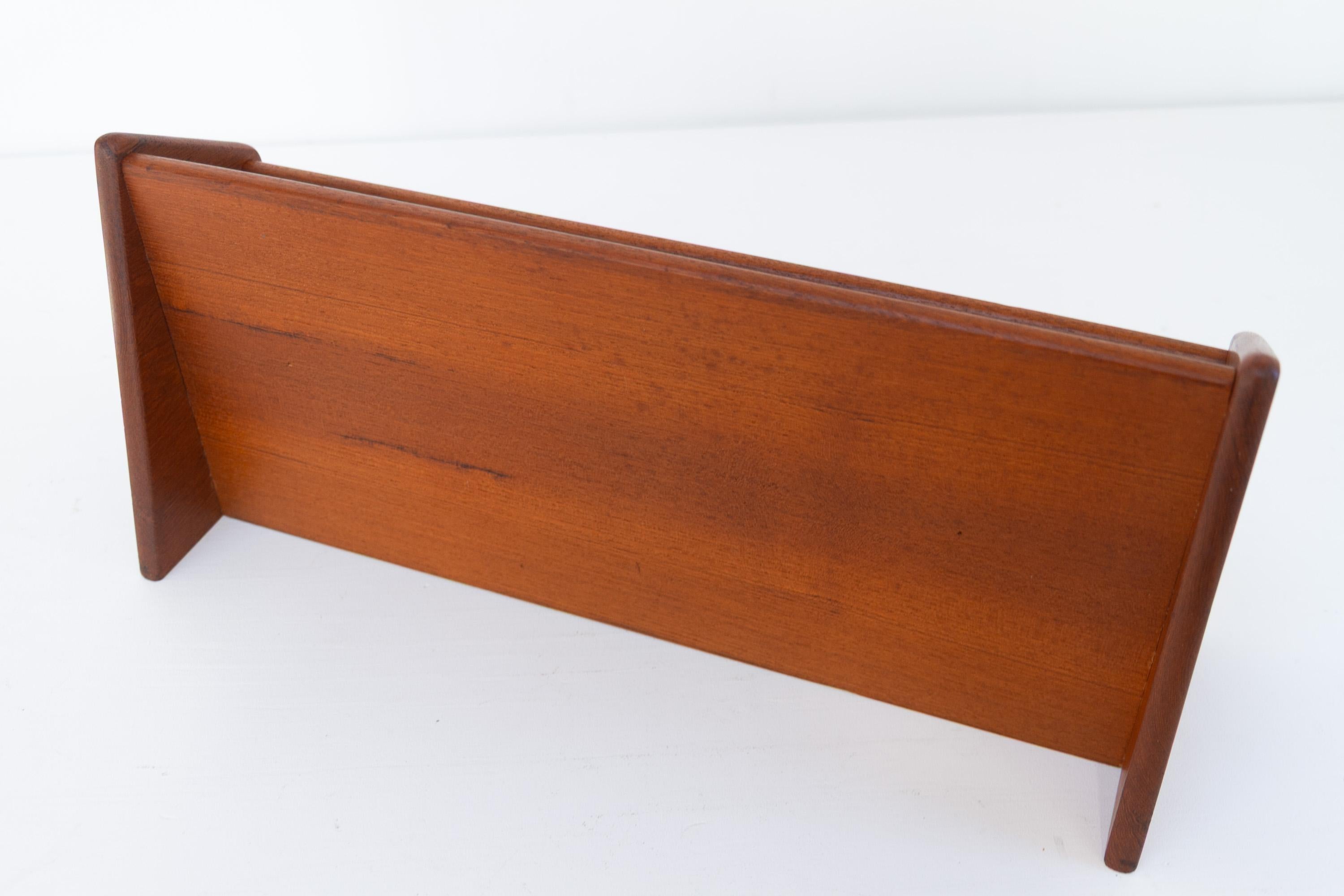 Teak Scaffale galleggiante danese in teak di Kai Kristiansen per Aksel Kjersgaard, 1960. in vendita