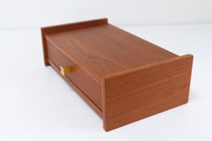 Danish Floating Teak Shelf with Drawer, 1960s.