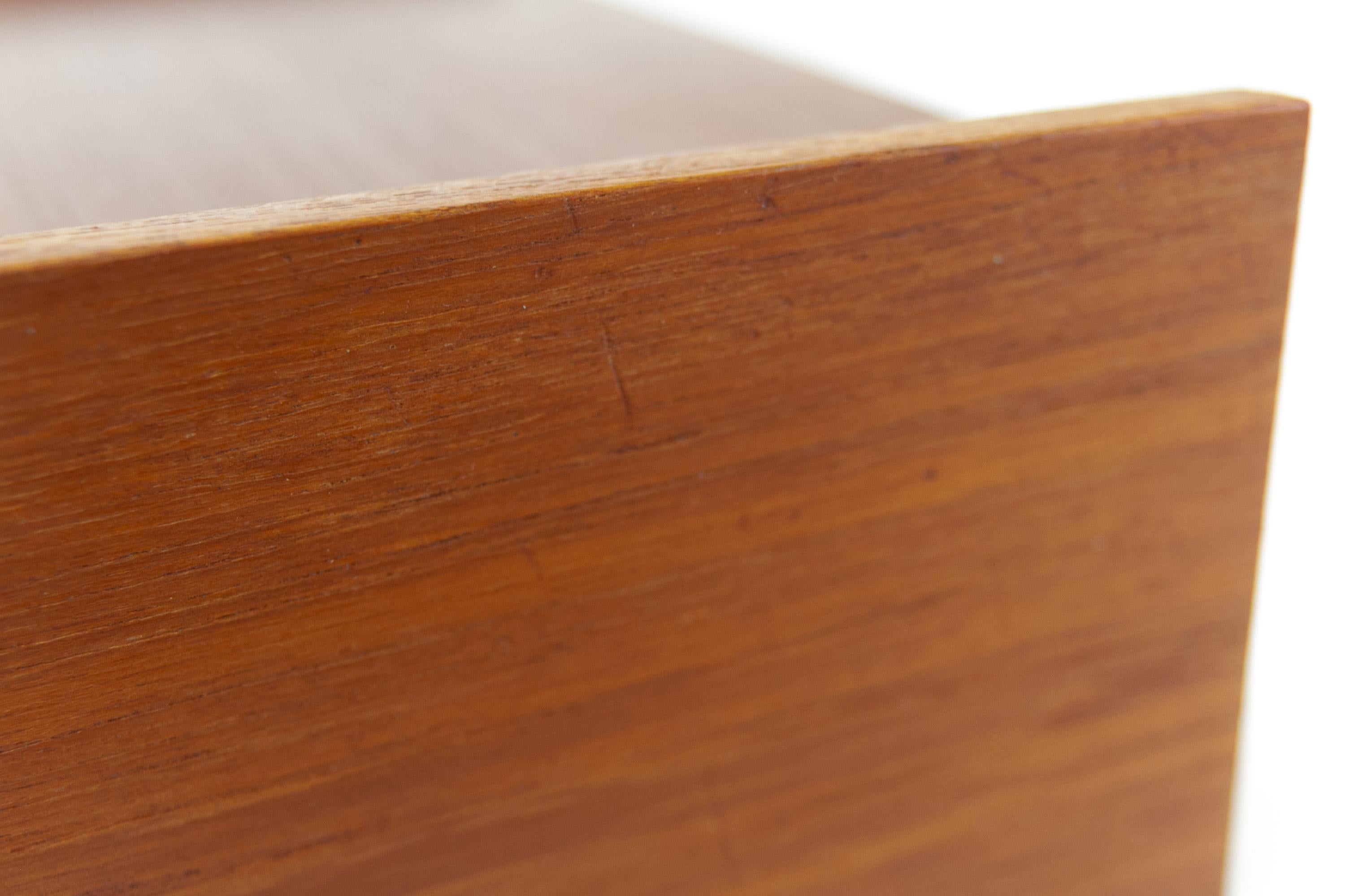 Danish Floating Teak Shelf with Drawer, 1960s. For Sale 2