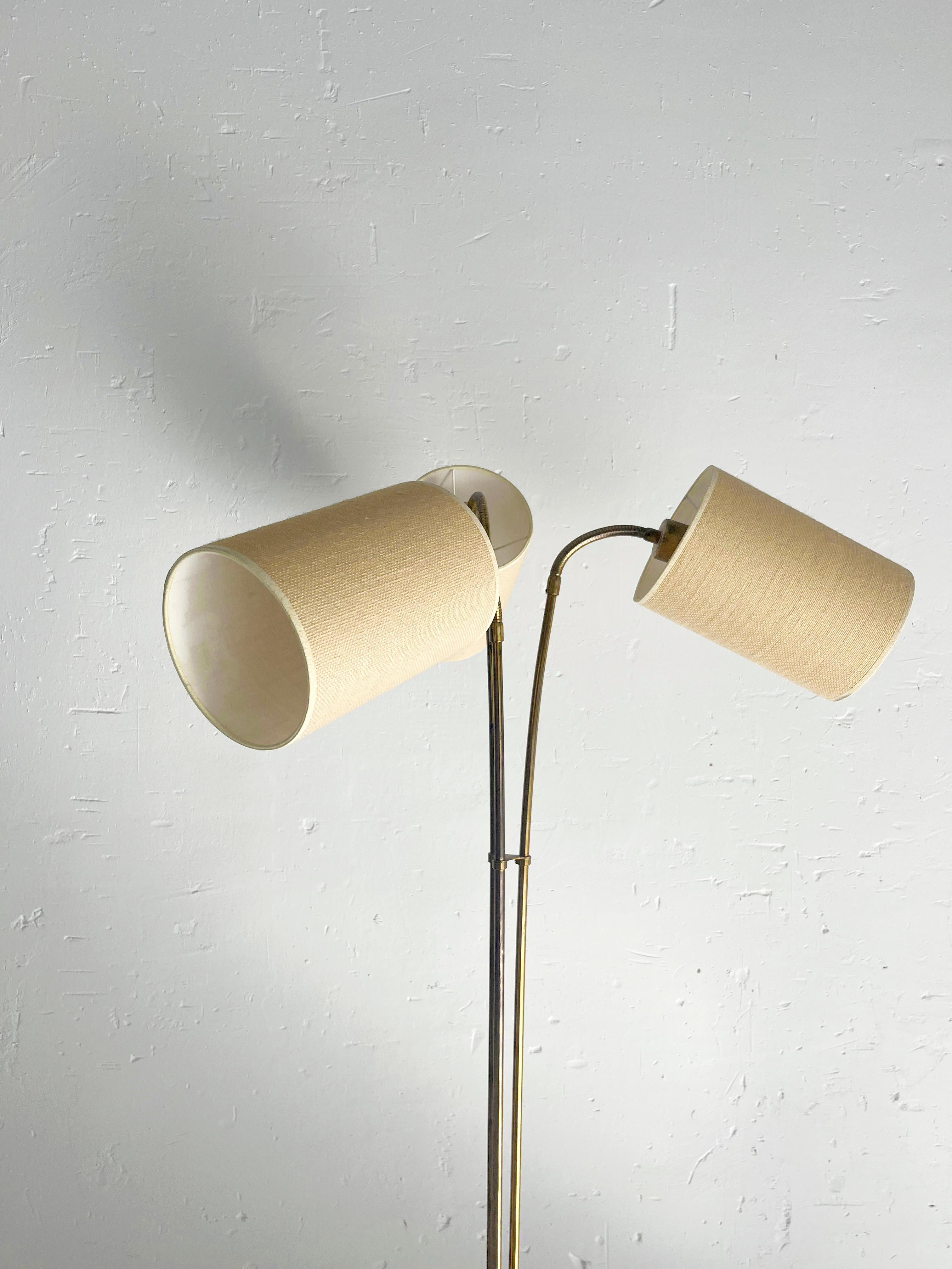 Late 20th Century Danish floor lamp from the 70s - harmony, elegance and simplicity. For Sale