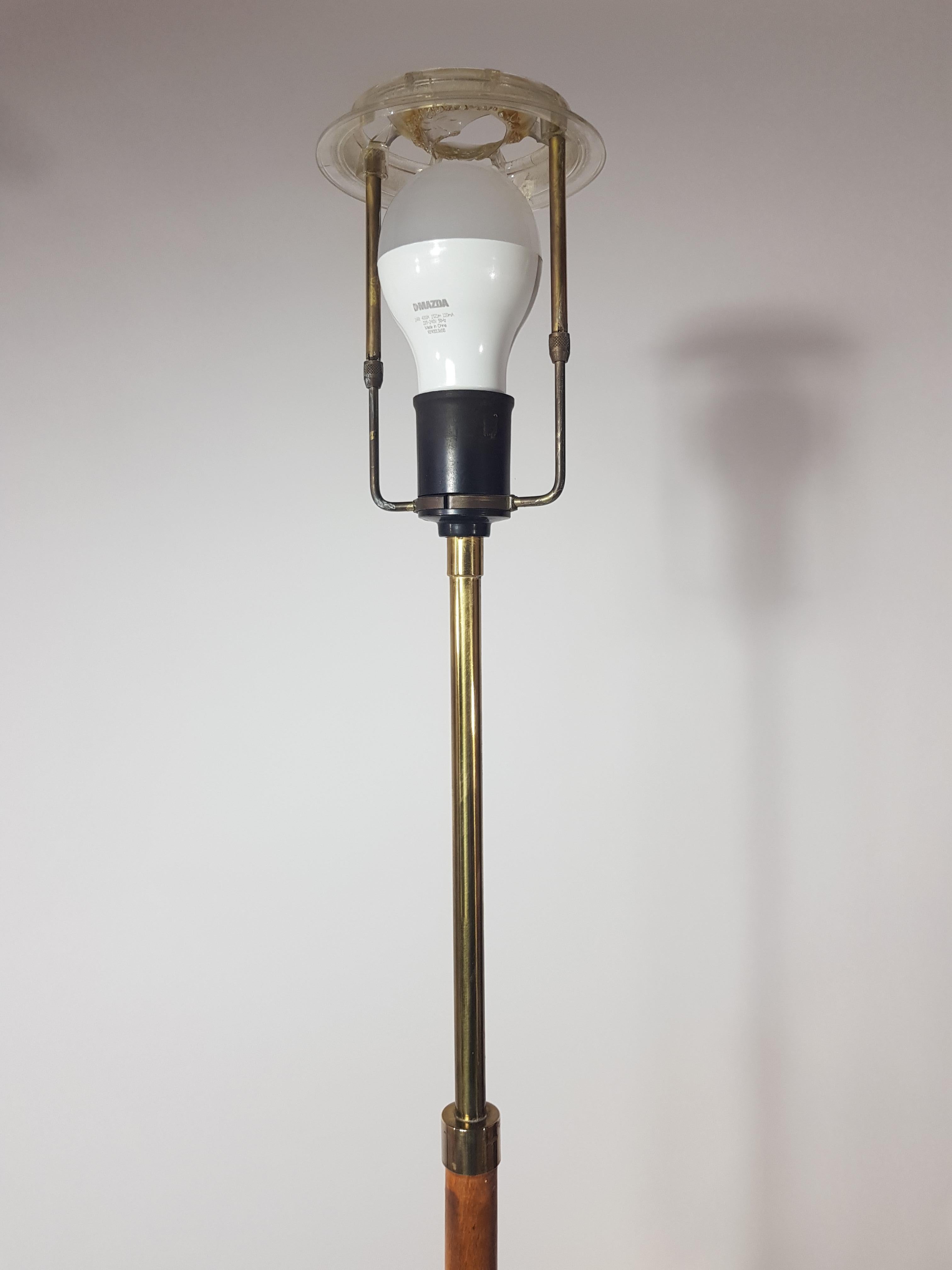Brass Danish Floor Lamp Povl Dinesen, 1960s For Sale