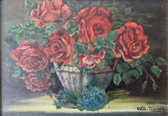 Natura morta danese con rose, Wm. Nielsen, 1925