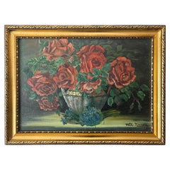 Natura morta danese con rose, Wm. Nielsen, 1925