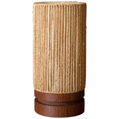 Danish Fog & Mørup Teak Cylinder Lamp