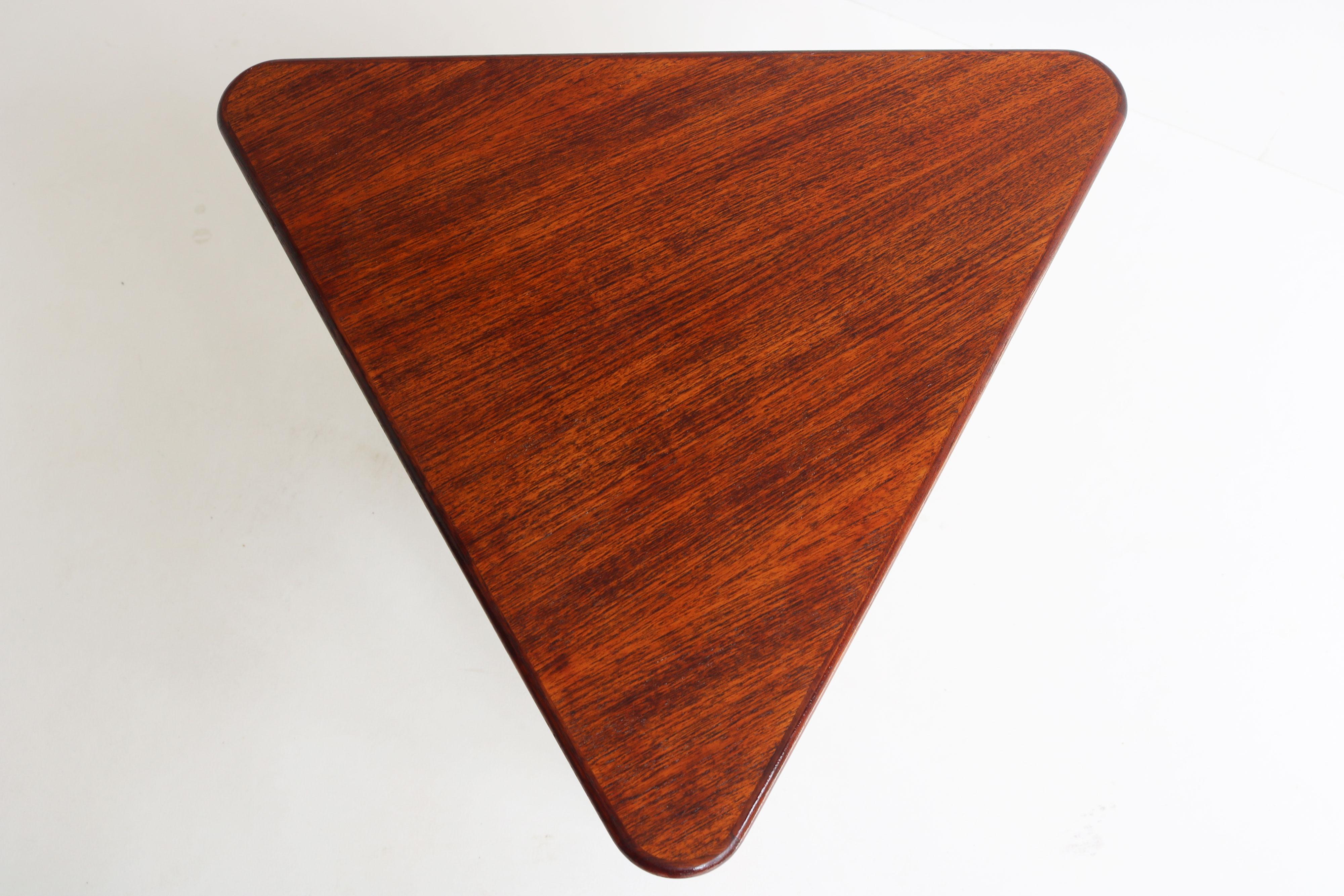 Hand-Crafted Danish Foldable Side Table in teak Designed by Illum Wikkelsø for CFC Silkeborg For Sale