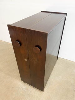 Danish Folding Bar Cabinet by Johannes Andersen for Dyrlund