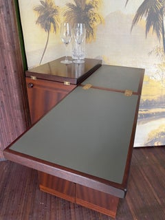 Bar pieghevole danese con mobile rotante di Reno Wahl per Drylund 1960s