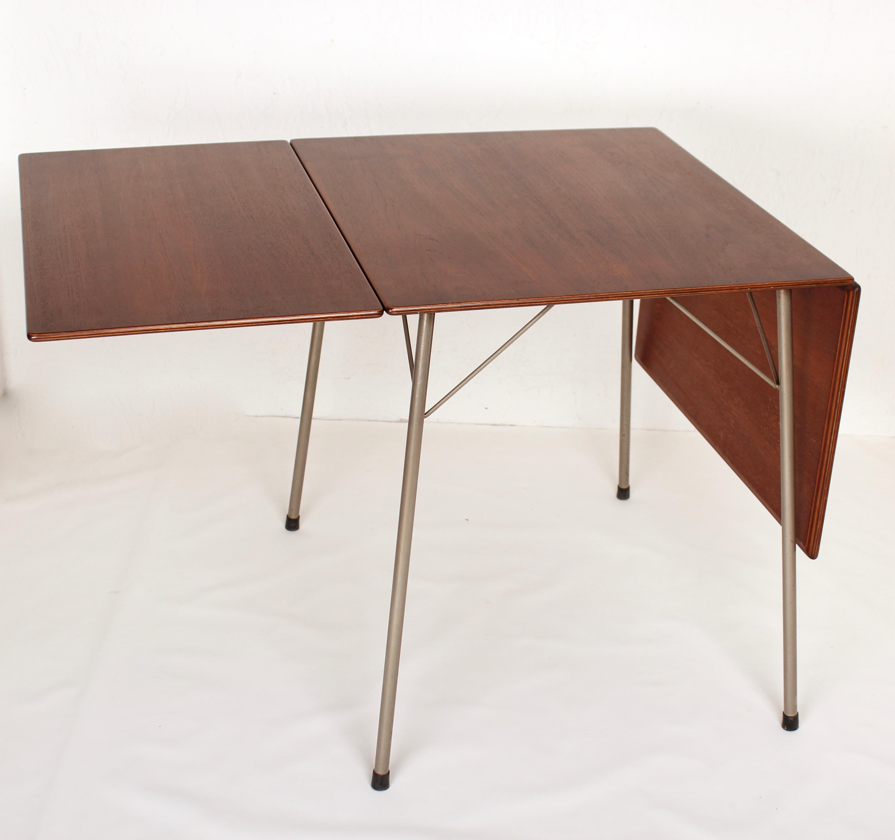 Danish Folding Dining Table by Arne Jacobsen for Fritz Hansen Model 3601, 1950s 4