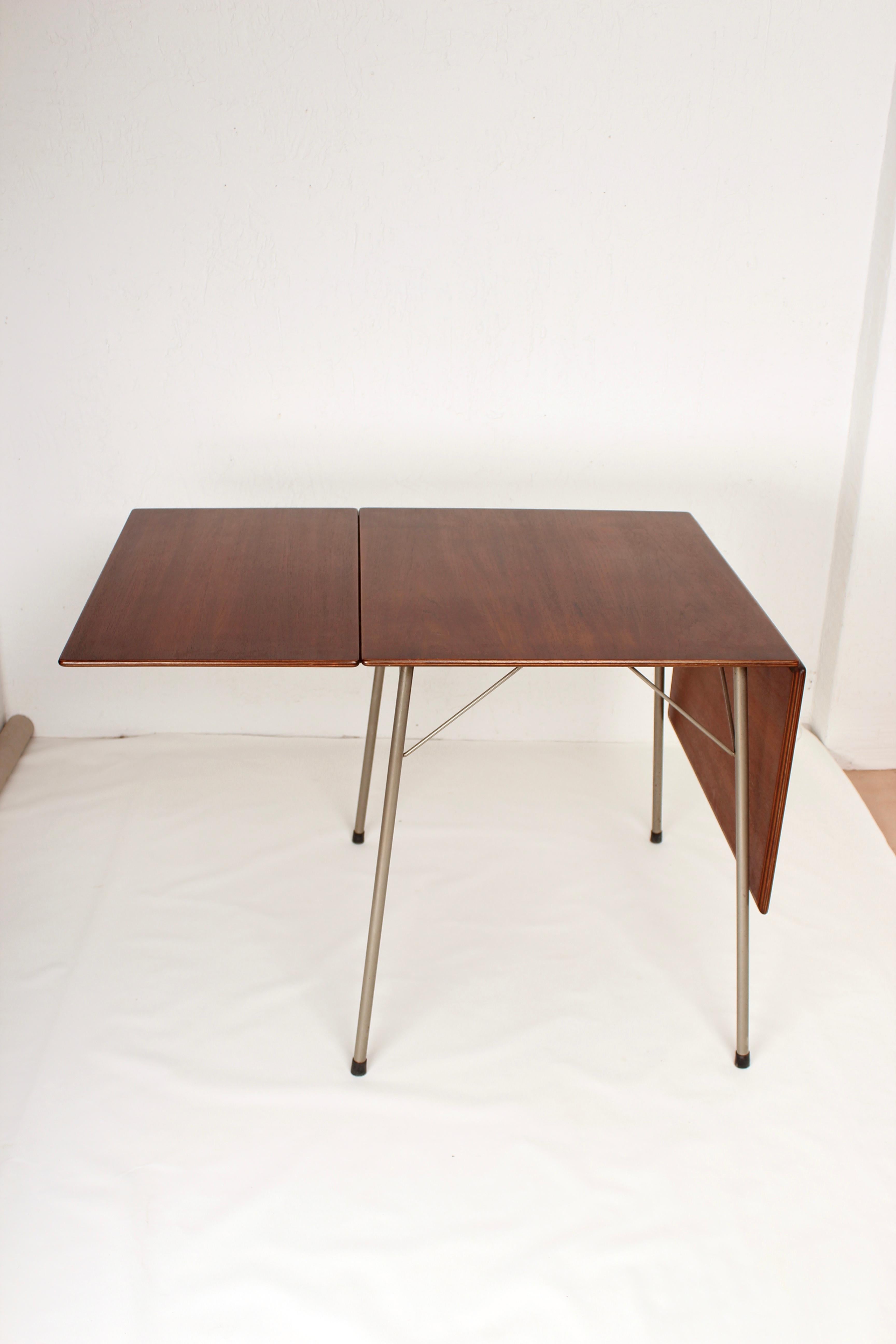 Danish Folding Dining Table by Arne Jacobsen for Fritz Hansen Model 3601, 1950s 5