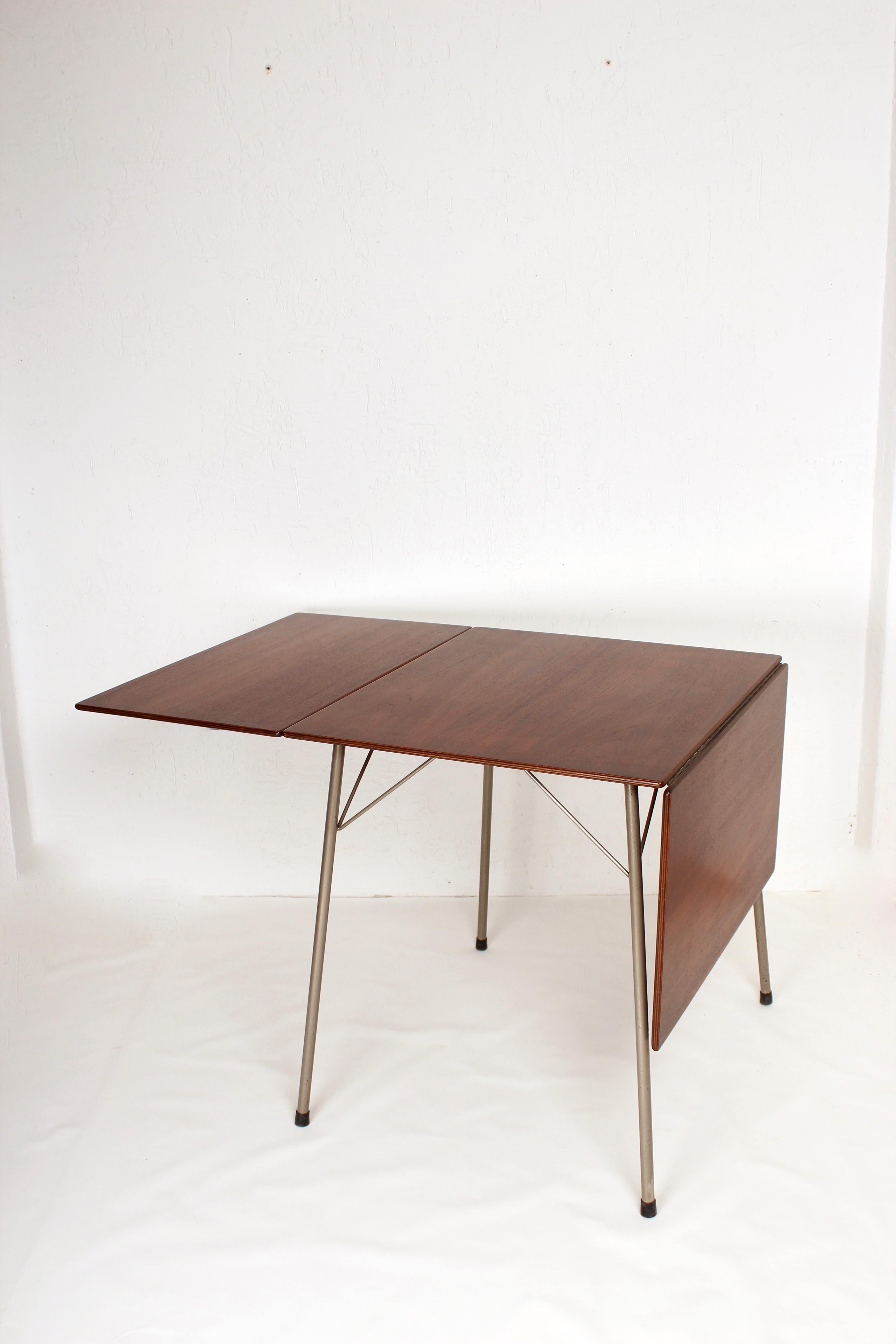 Scandinavian Modern Danish Folding Dining Table by Arne Jacobsen for Fritz Hansen Model 3601, 1950s