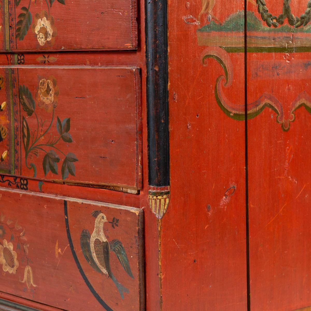 Commode d'art populaire danois avec peinture originale de Niels P. Dyhr en vente 8